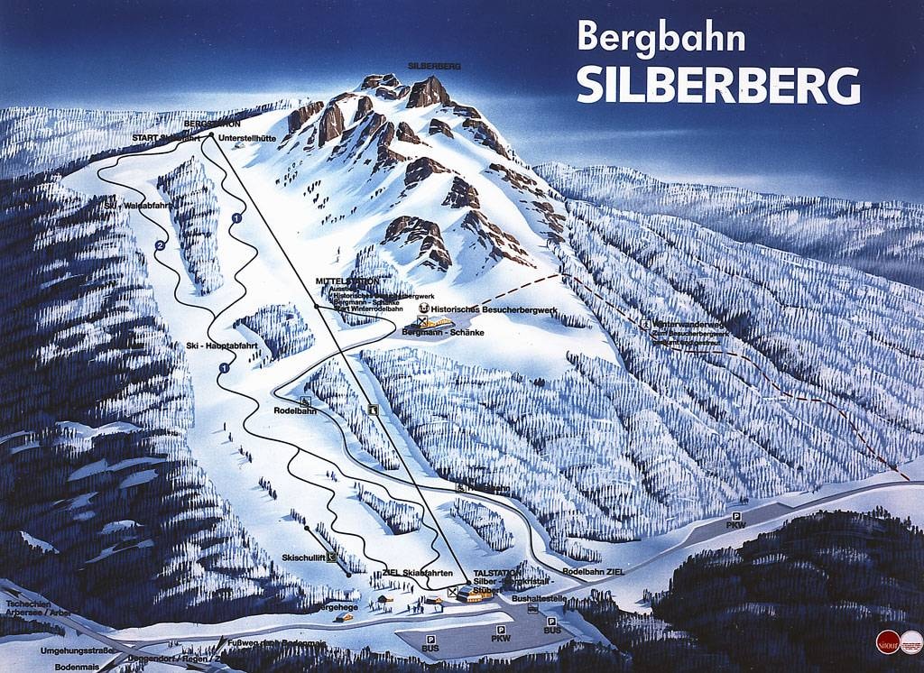 Silberberg – Bodenmais trail map