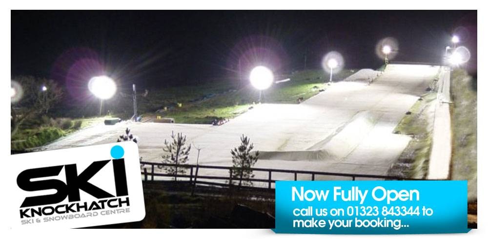 Dry slopes Knockhatch Ski Centre trail map