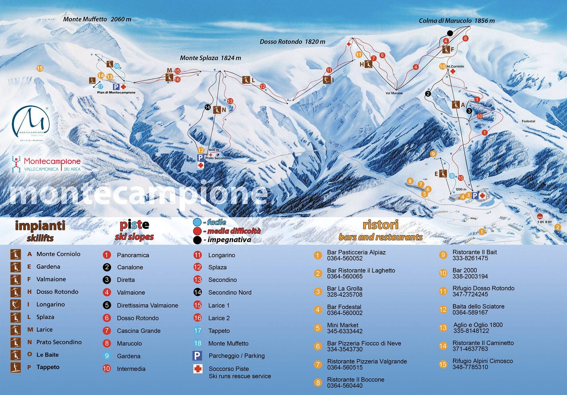 Montecampione – Alpiaz/Prato Secondino/Plan di Montecampione trail map
