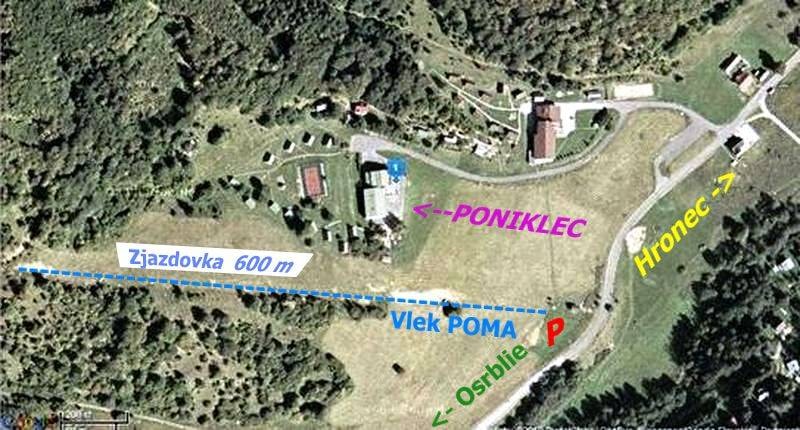 Hronec – Majer trail map