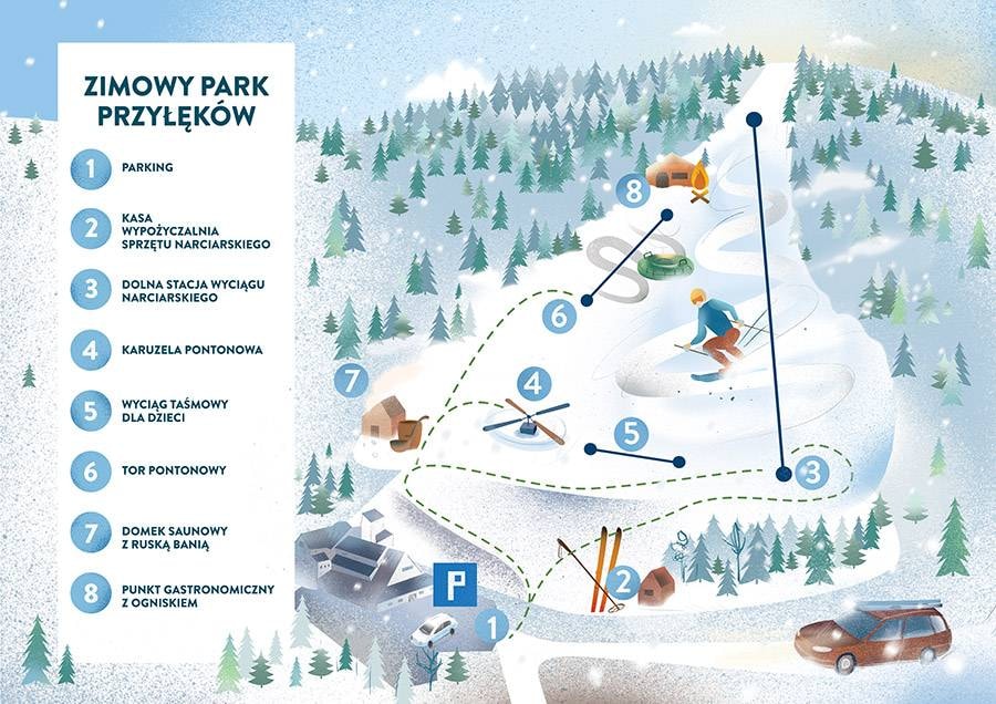 Jastrzębica – Przyłęków trail map