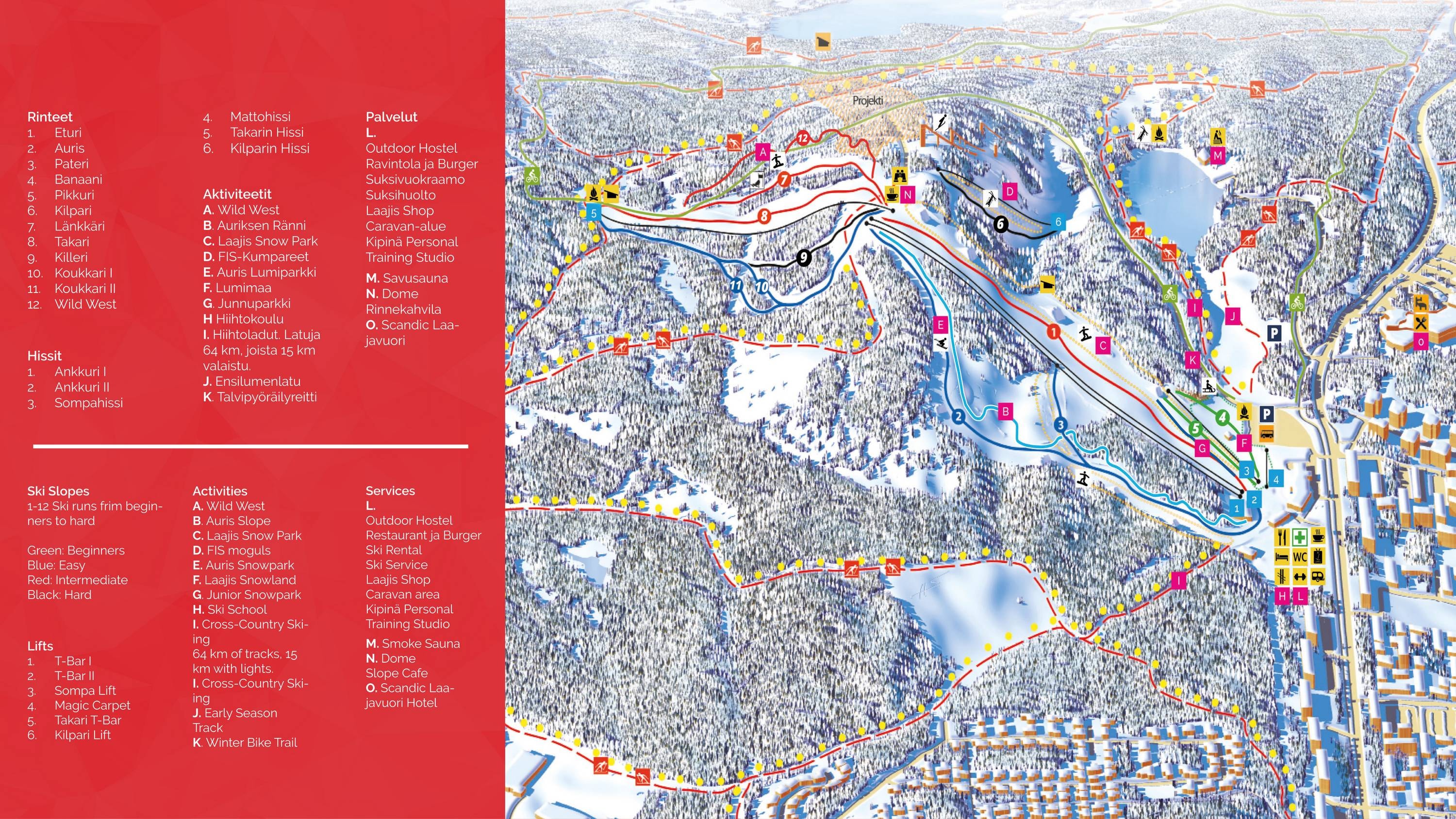 Laajis – Laajavuori trail map
