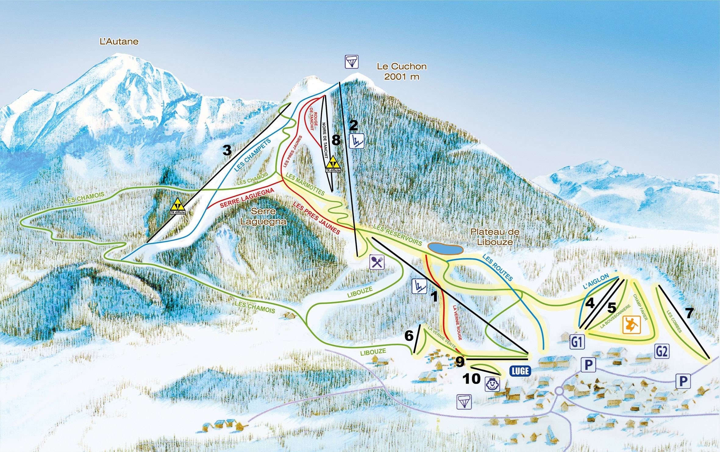 Saint-Léger-les-Mélèzes trail map