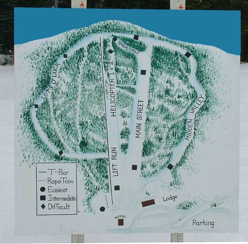 Cottonwood Butte trail map