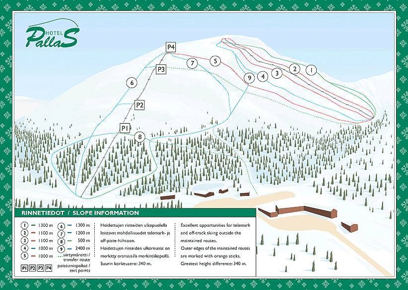 Pallas trail map