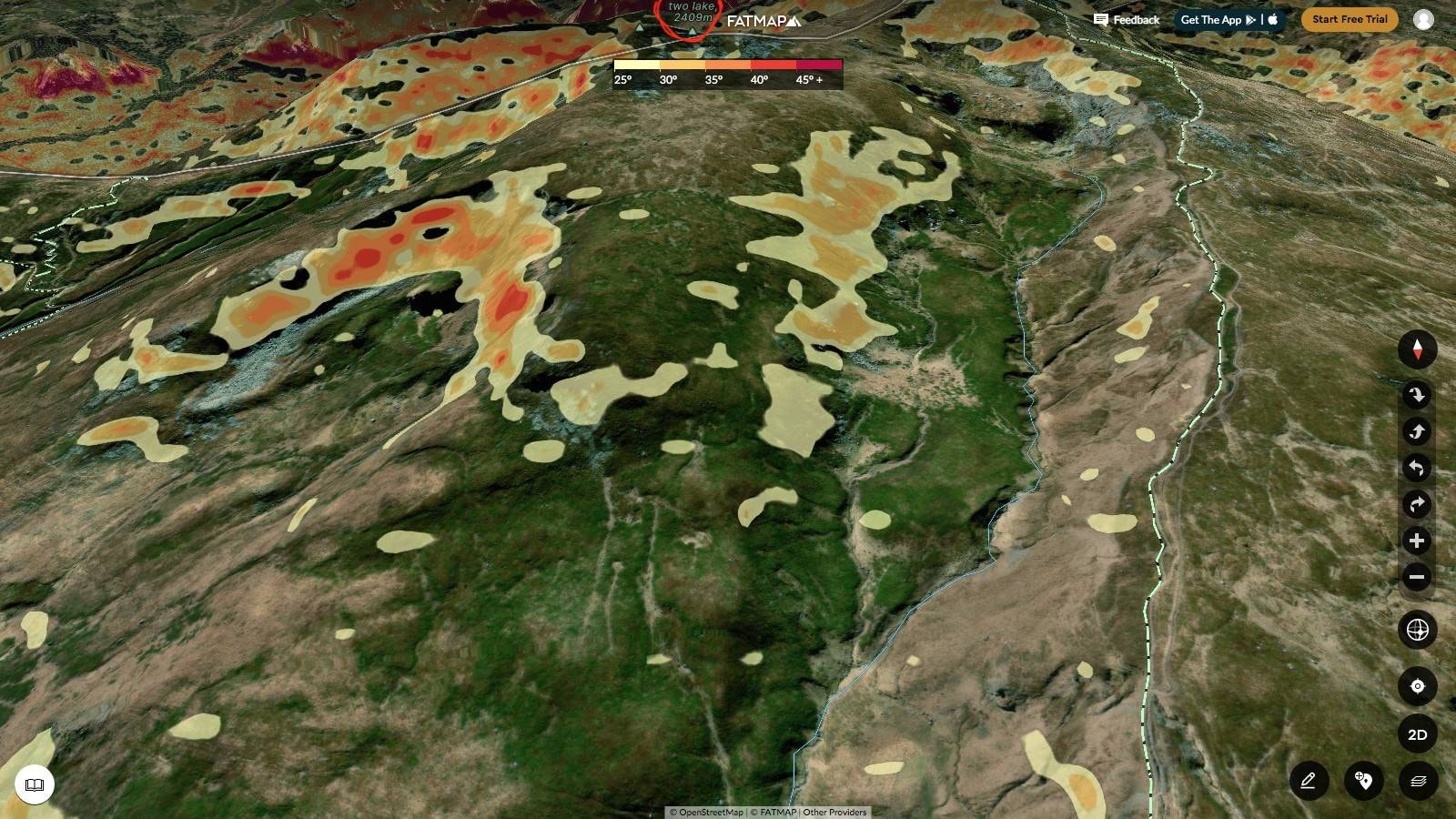 Nord Freeride trail map
