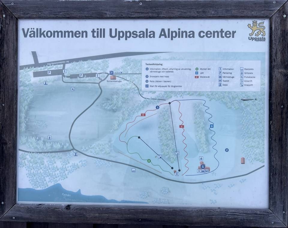 Sunnerstabacken – Uppsala trail map