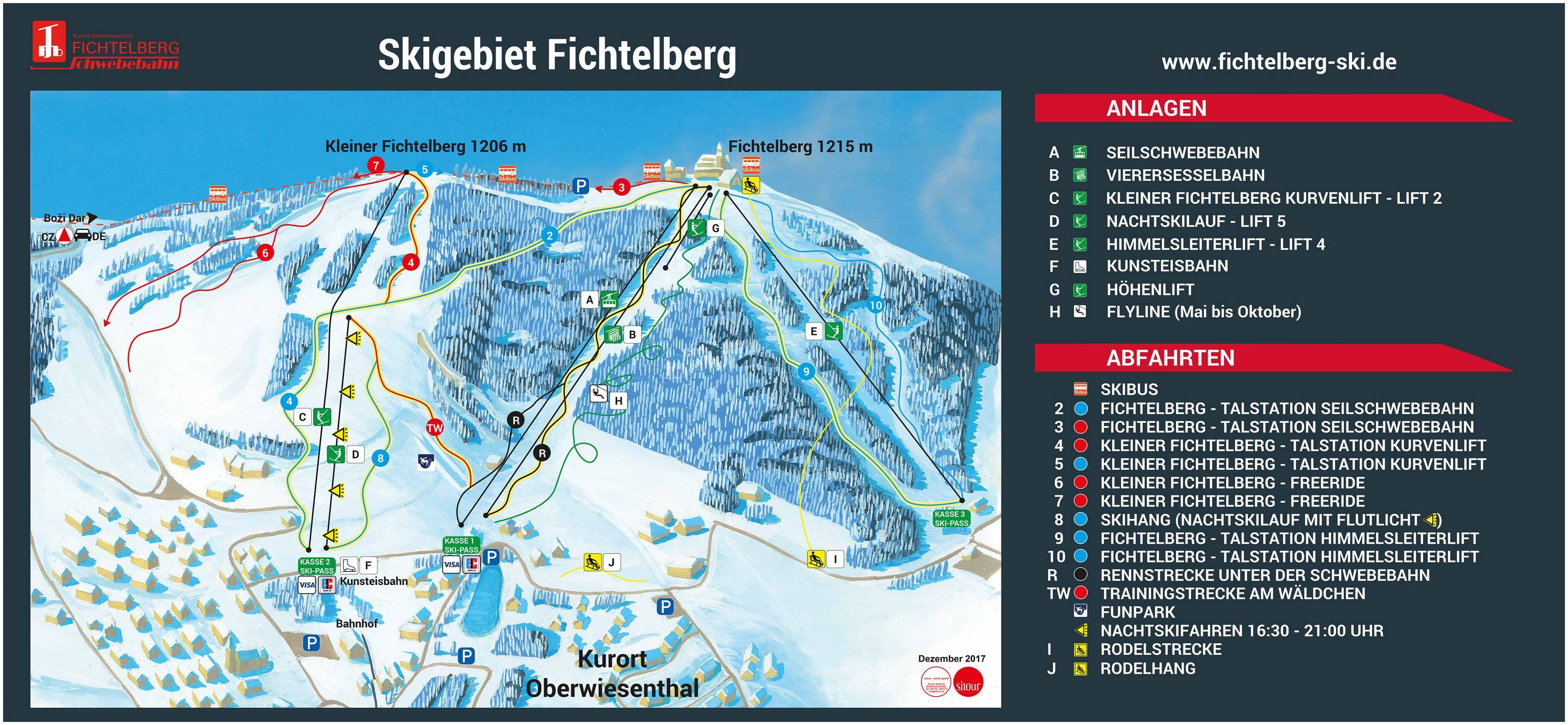 Fichtelberg – Oberwiesenthal trail map