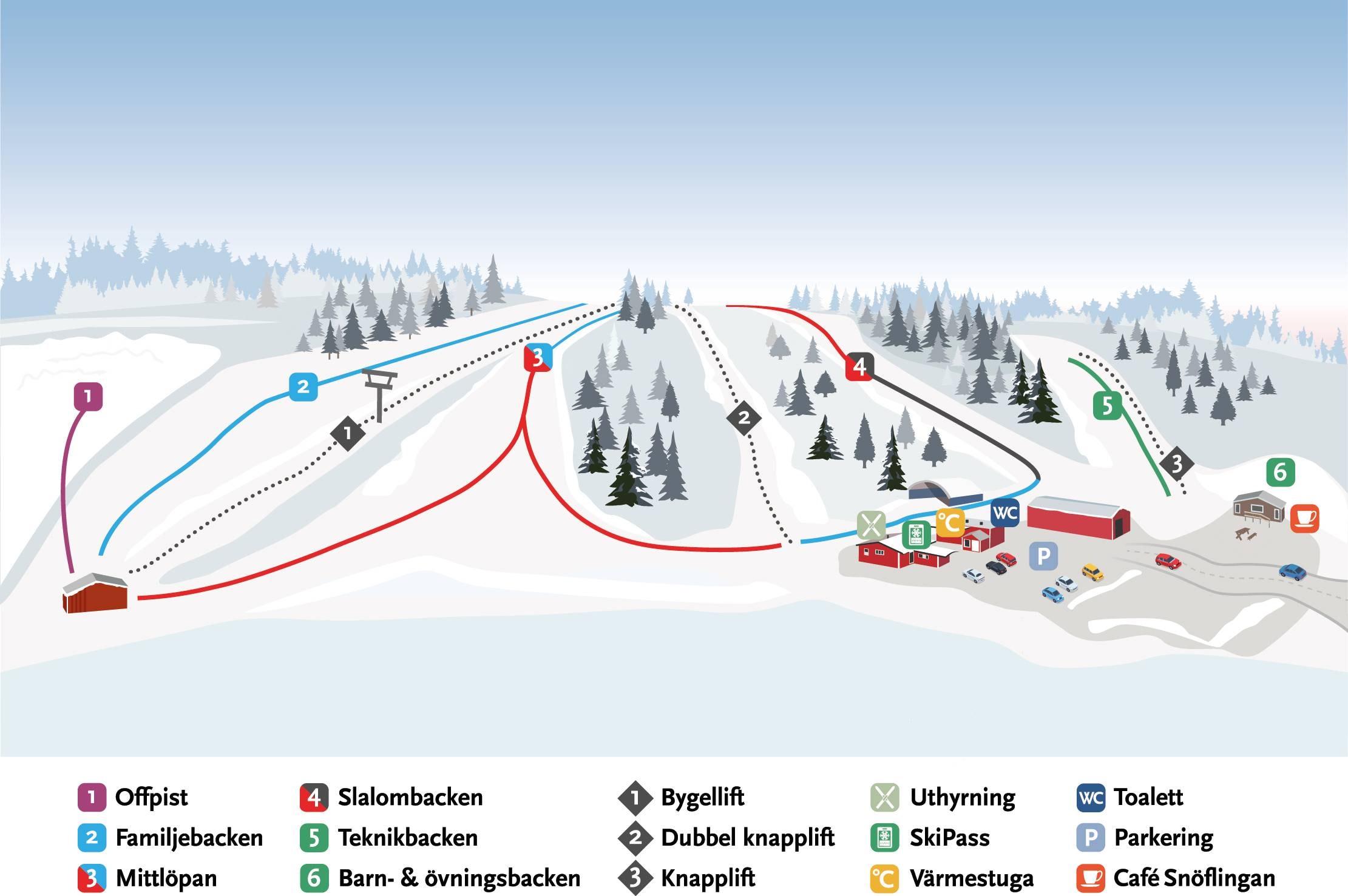 Mössebergsbacken – Falköping trail map