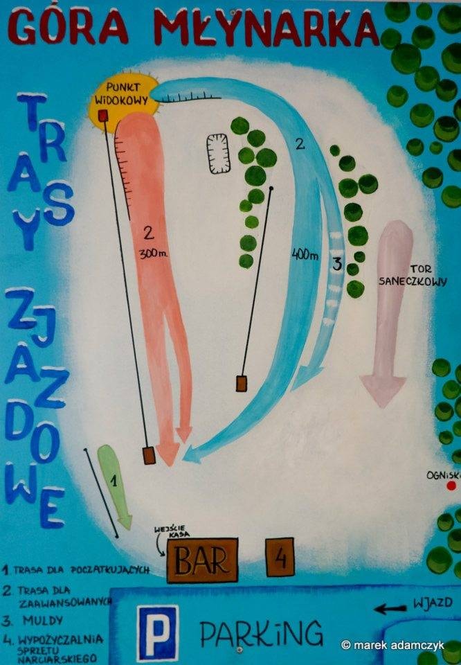Szopowe trail map