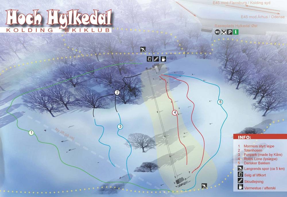 Hoch Hylkedal – Kolding trail map