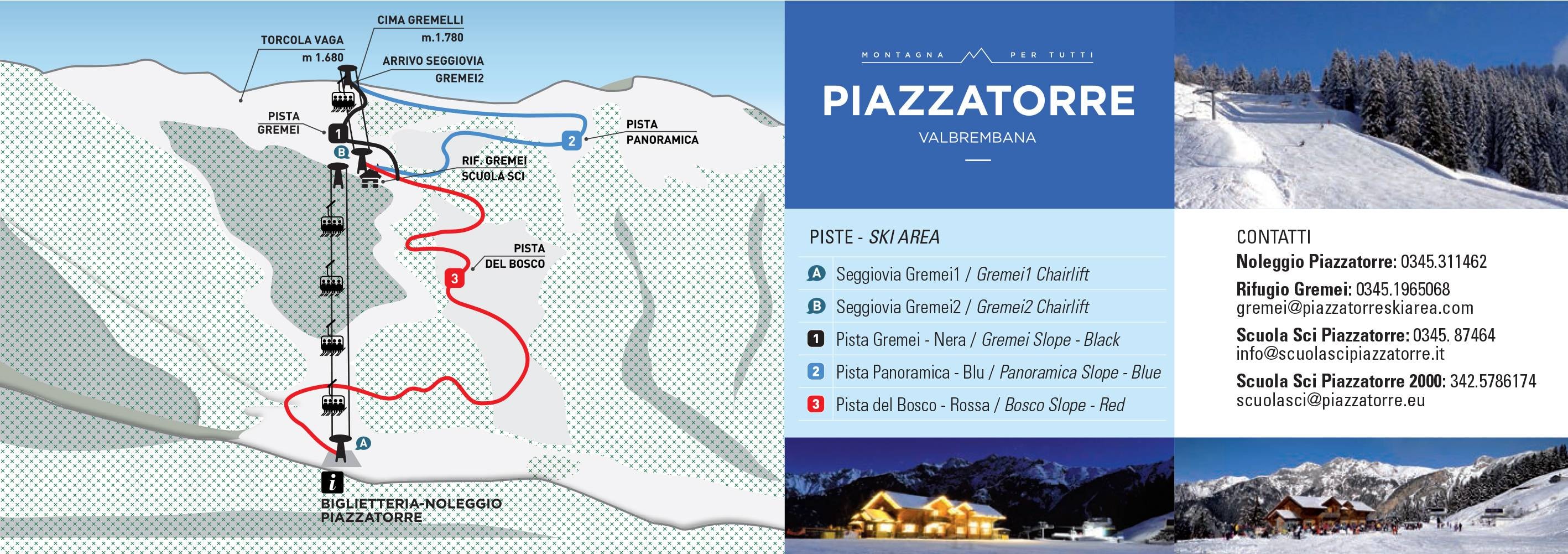 Piazzatorre trail map