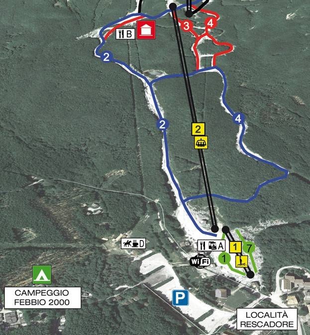 Alpe di Cusna – Febbio trail map
