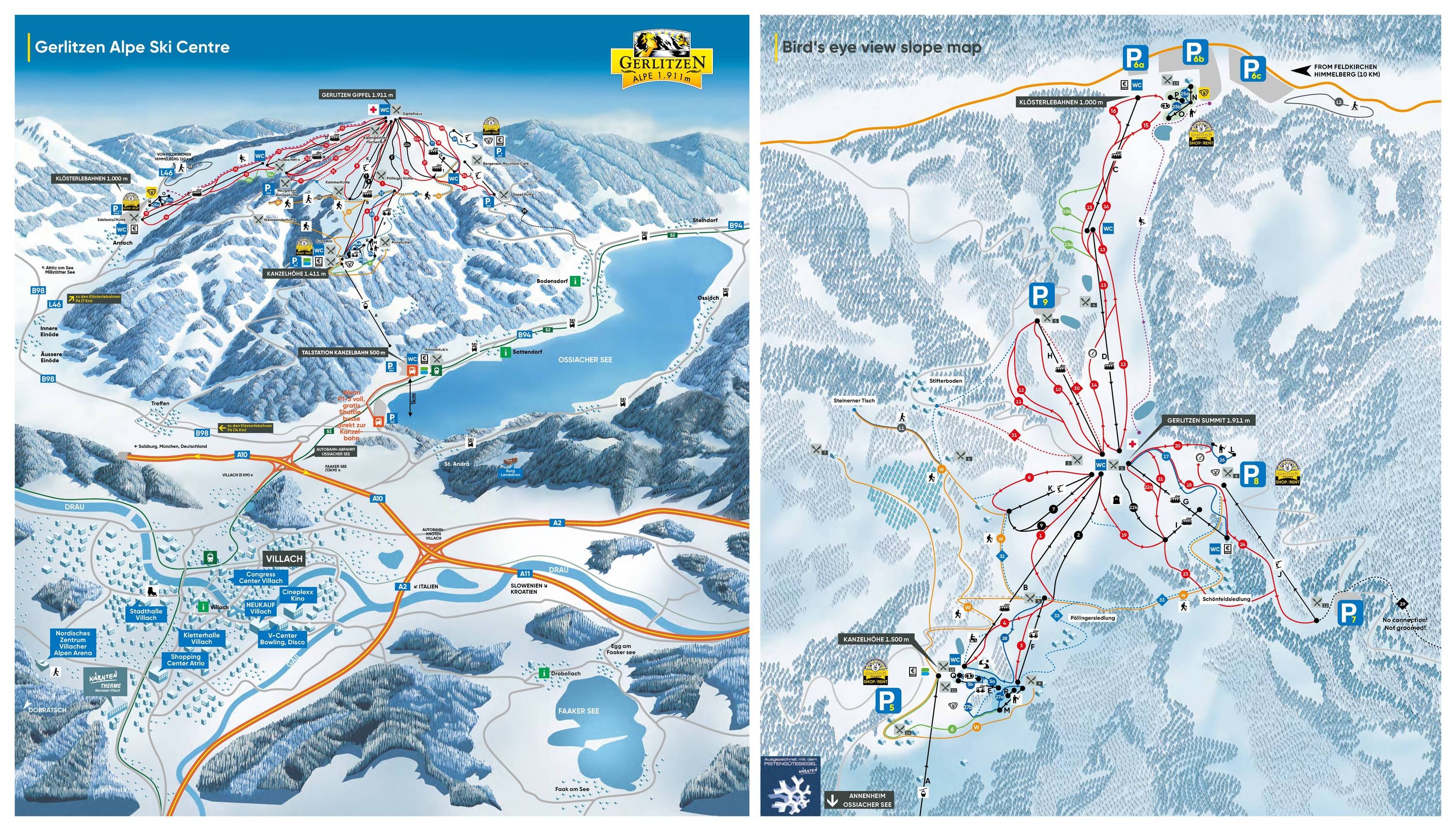 Gerlitzen trail map