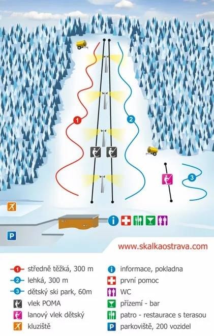 Skalka – Ostrava-Poruba trail map