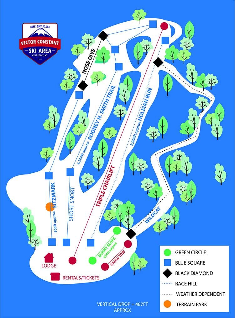 Victor Constant – West Point trail map
