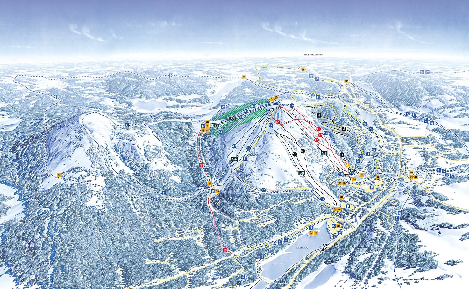 Salla trail map