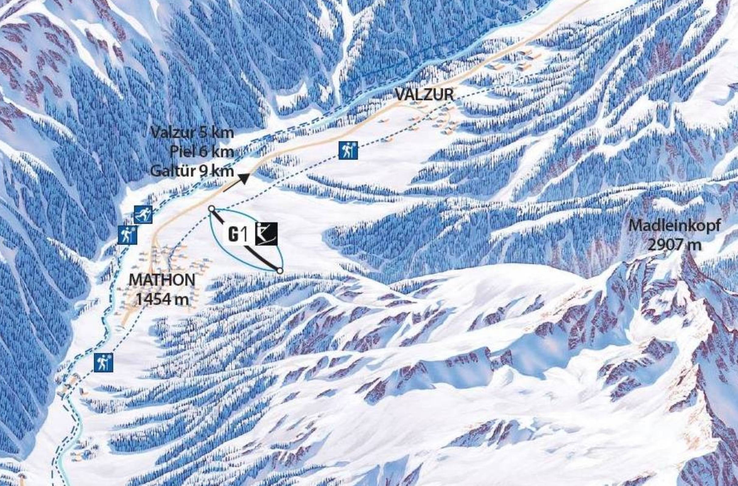 Mathon trail map