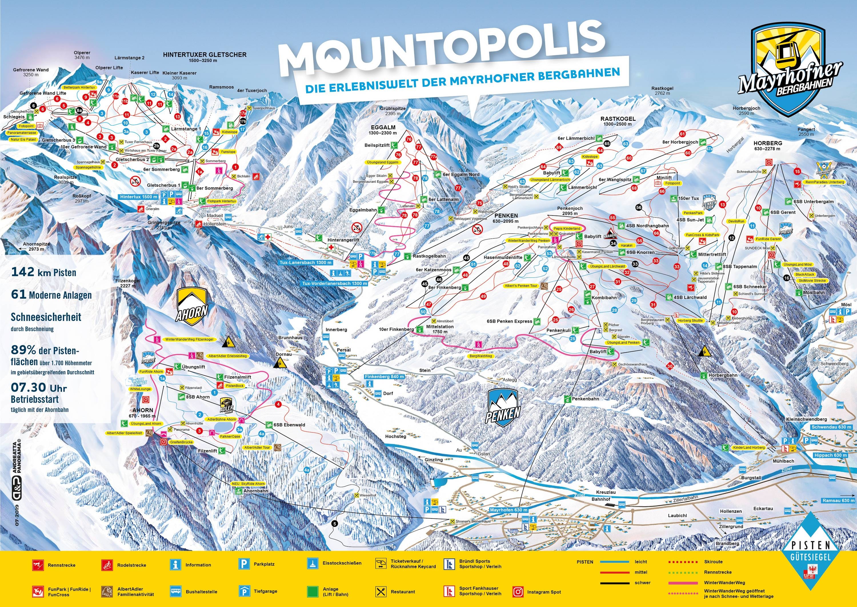 Mayrhofen – Penken/Ahorn/Rastkogel/Eggalm (Mountopolis) trail map