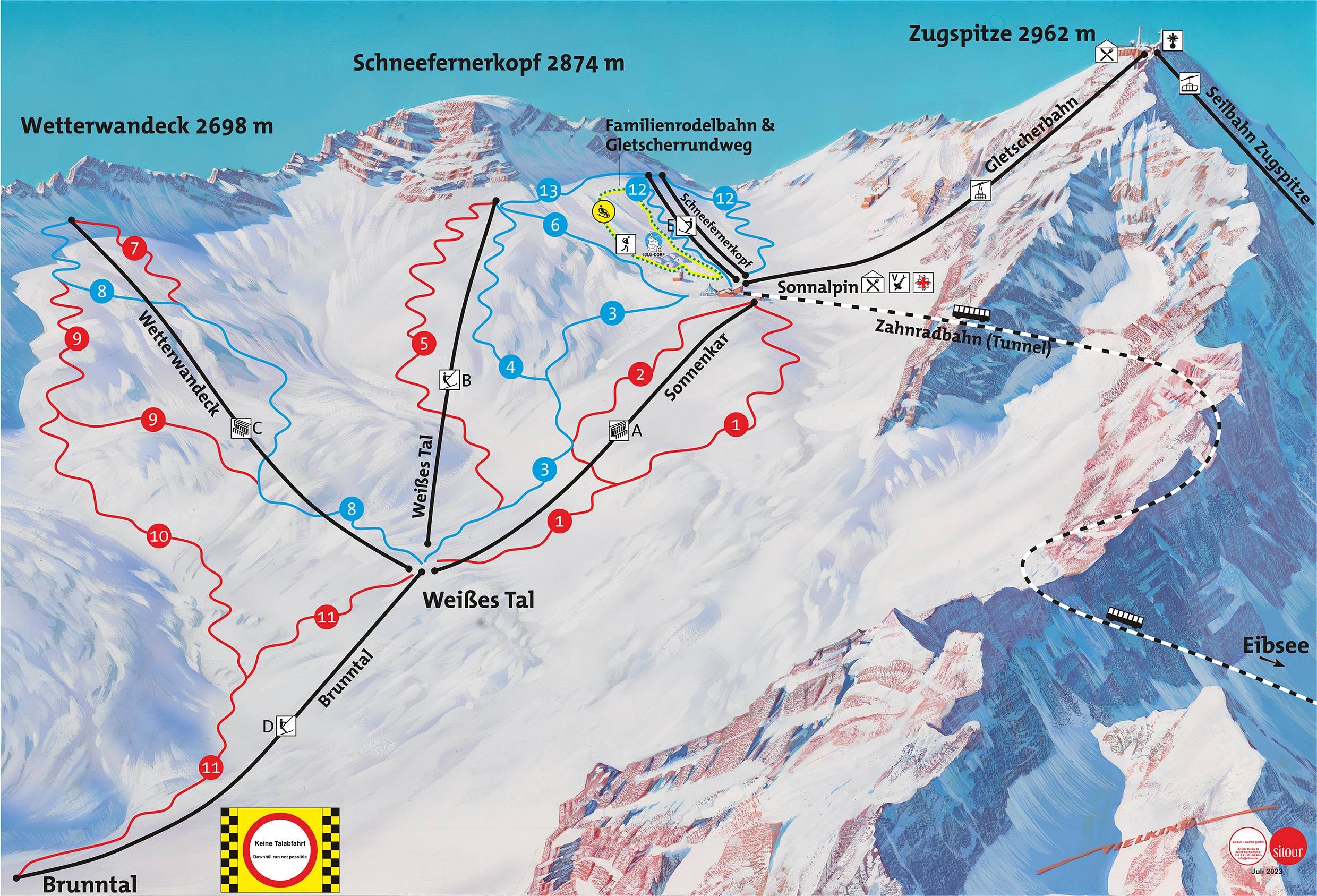 Zugspitze trail map