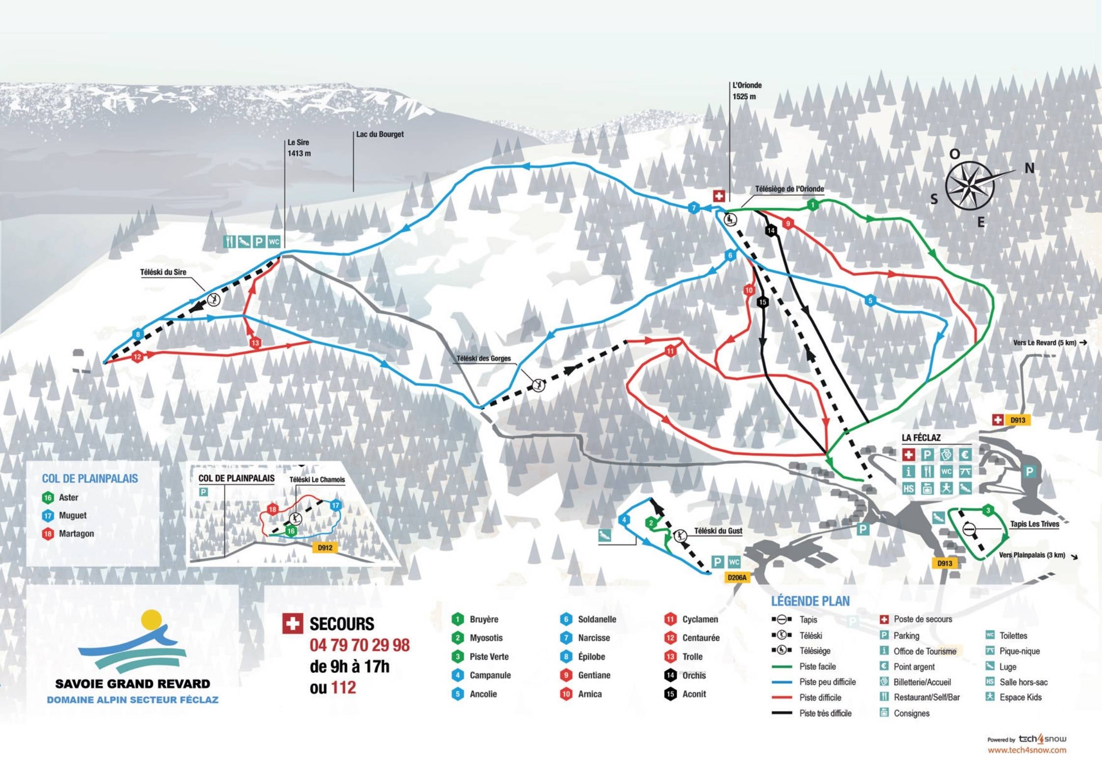 Plainpalais trail map