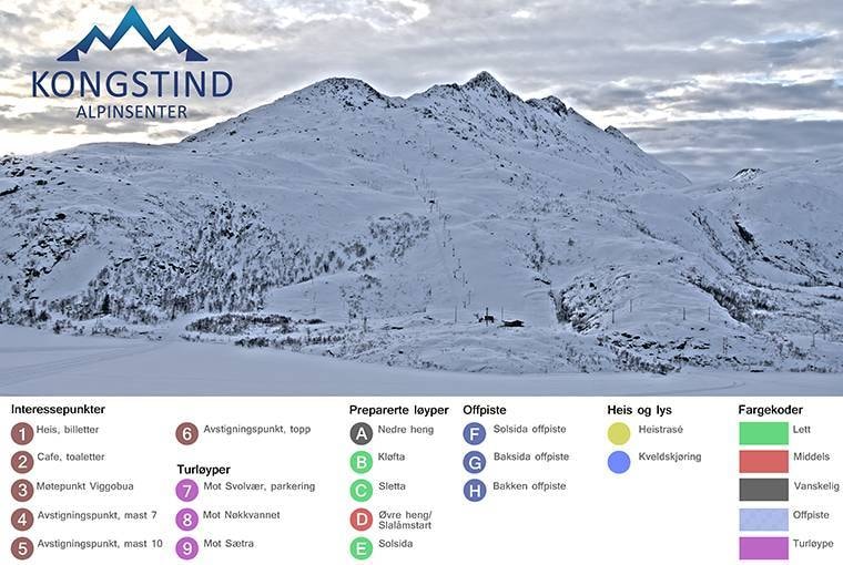 Kongstind – Svolvær trail map