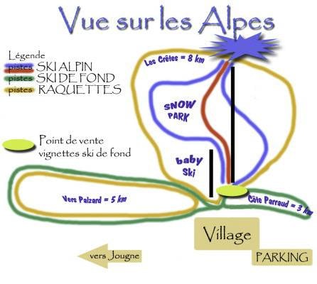 Entre-les-Fourgs (Jougne) trail map