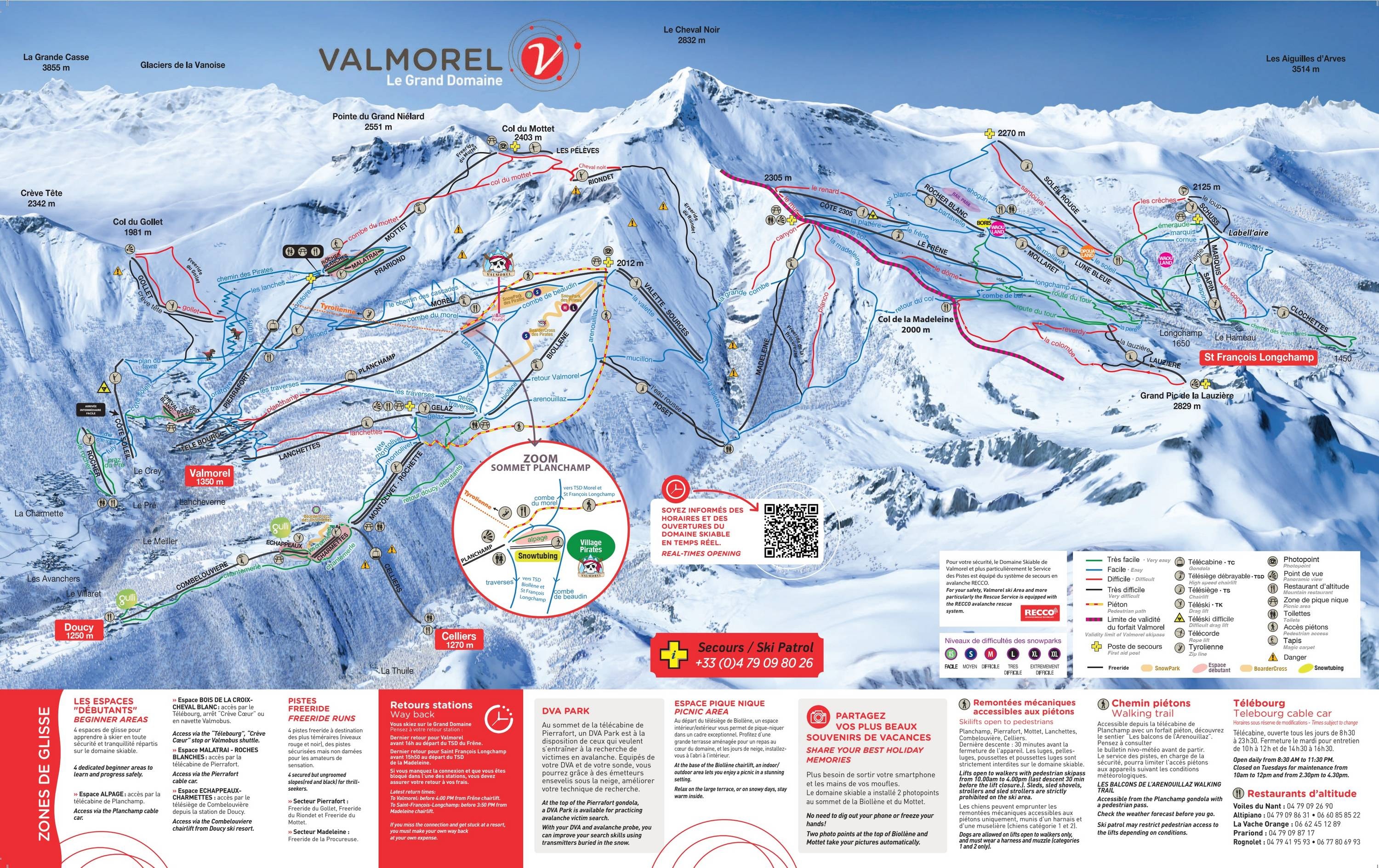 Le Grand Domaine – Valmorel/Doucy/Celliers/St François Longchamp trail map
