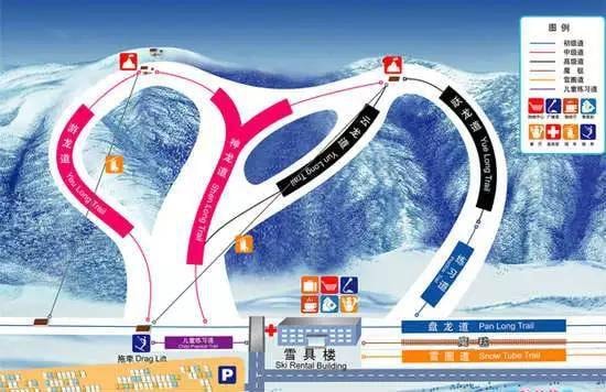 Wanlongbayi trail map
