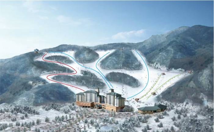 Ganghwa Seaside Resort trail map