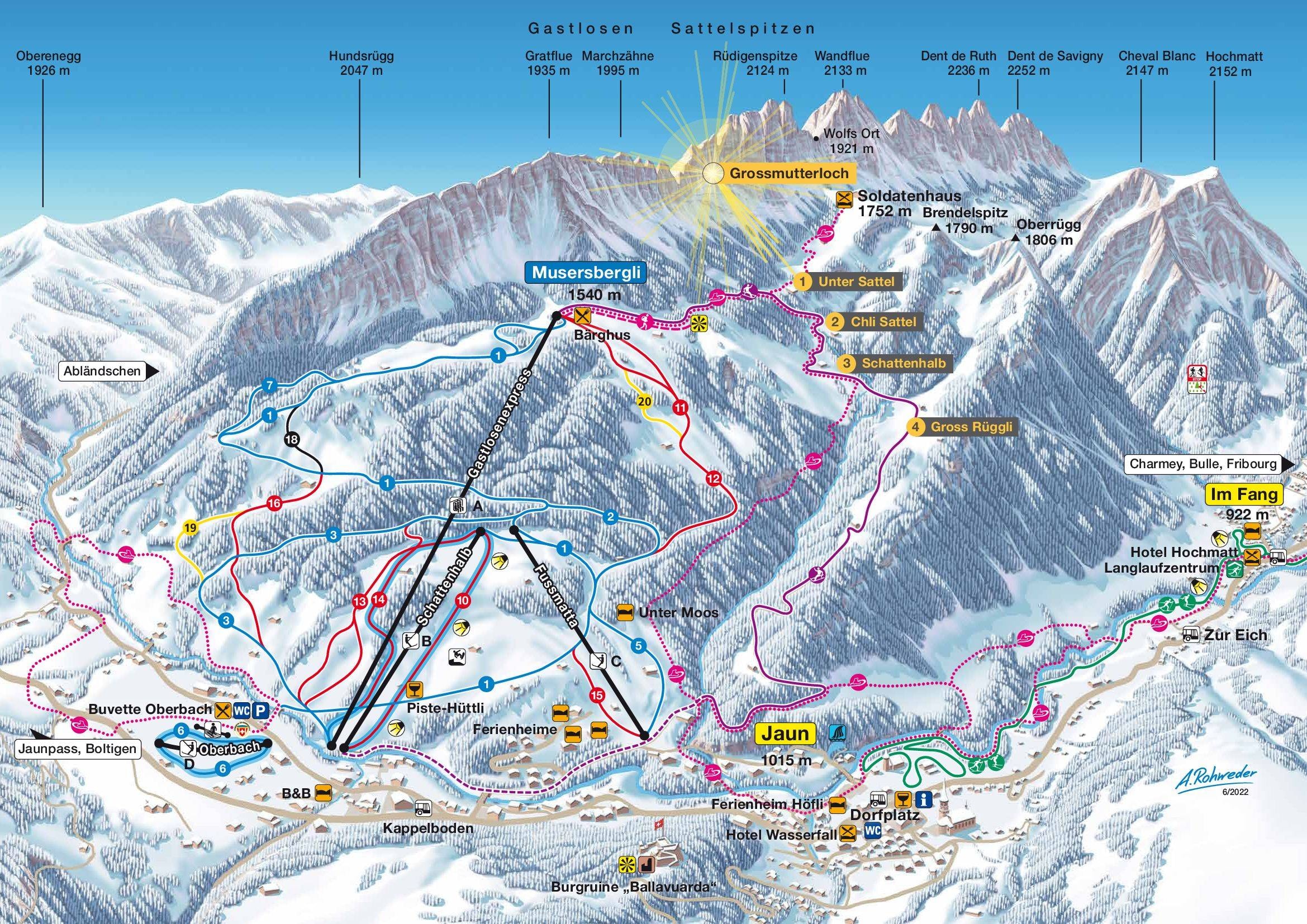 Jaun trail map