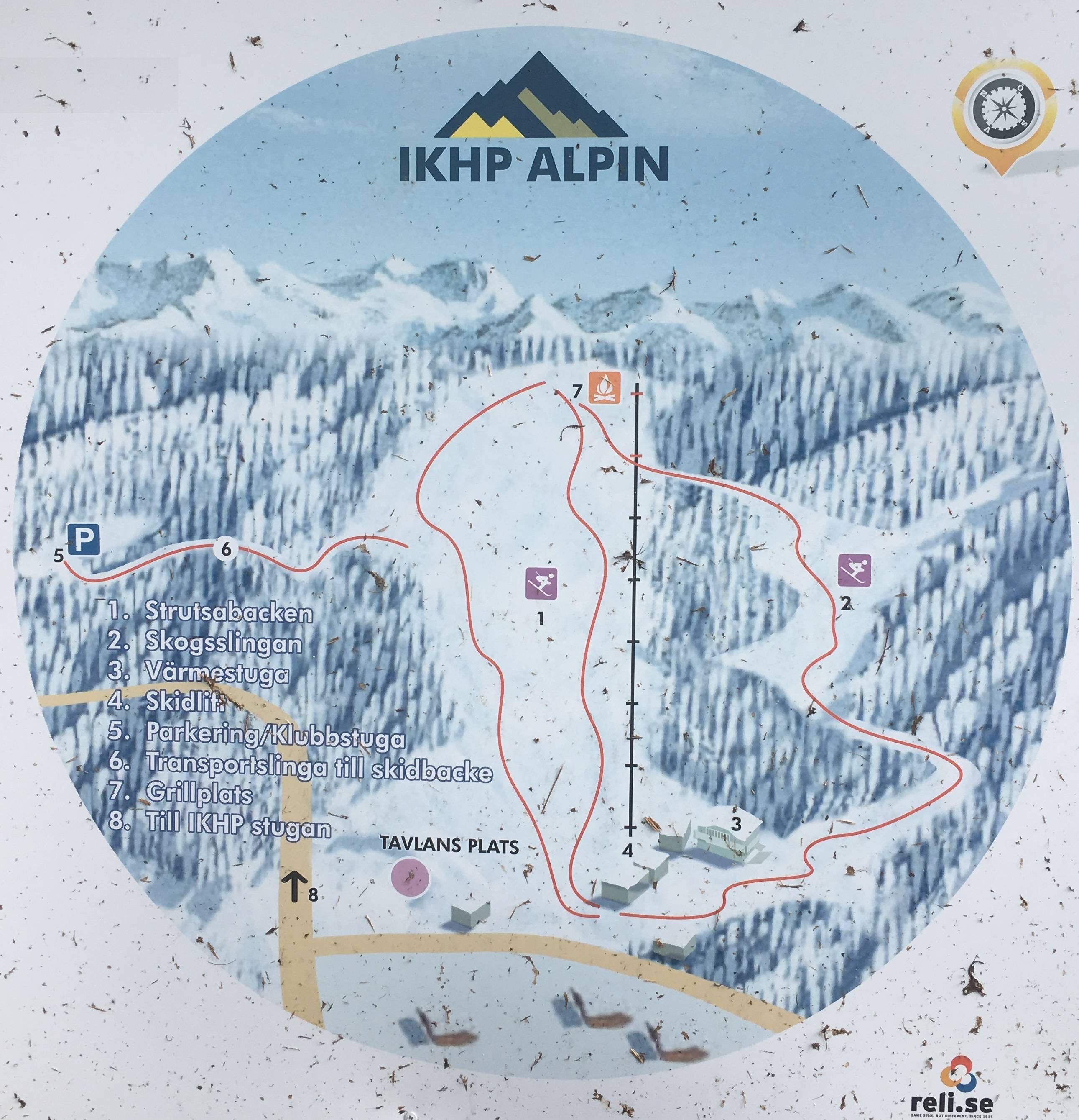 Strutsabacken – Huskvarna trail map