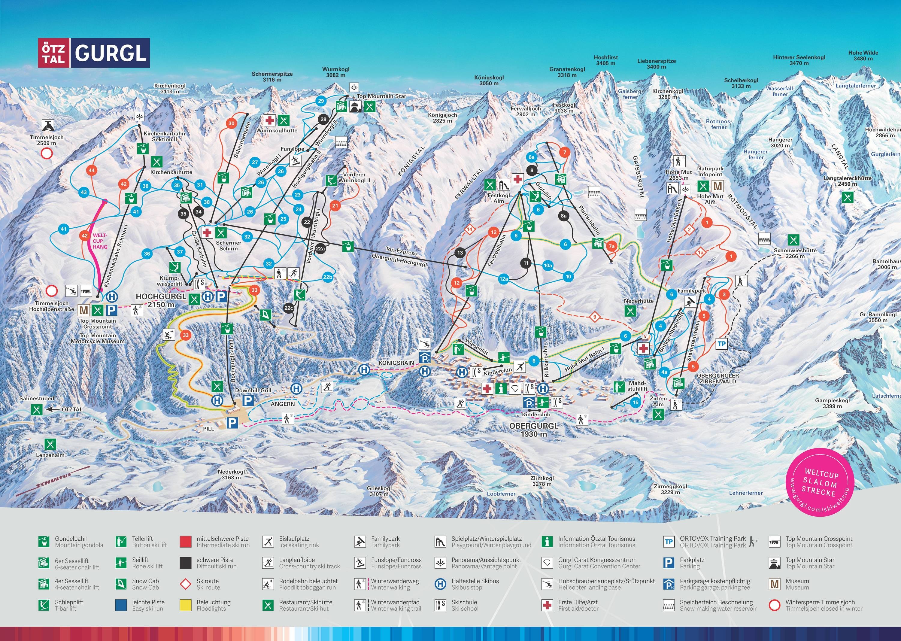 Gurgl – Obergurgl-Hochgurgl trail map