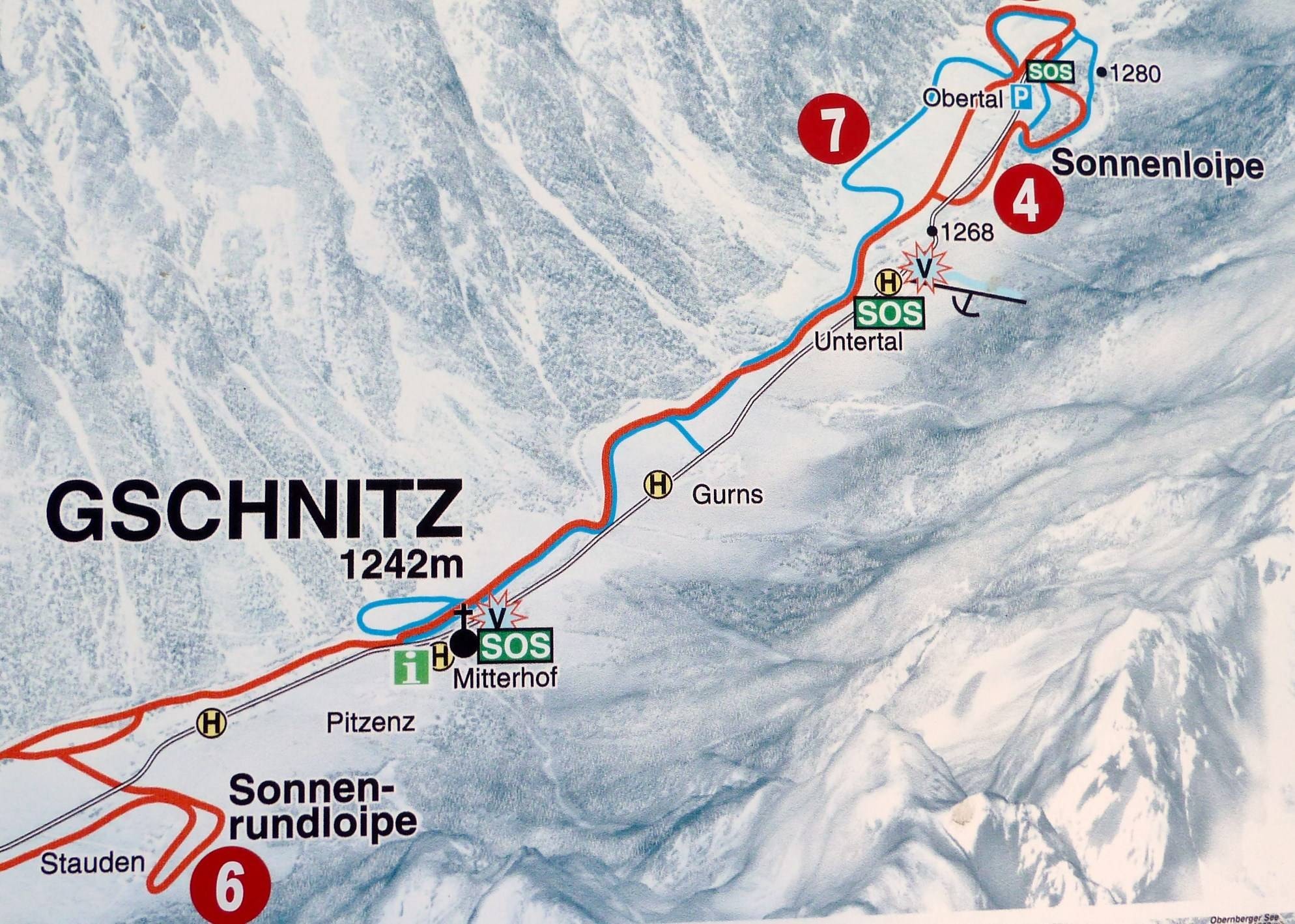Alfaierlift – Gschnitz trail map