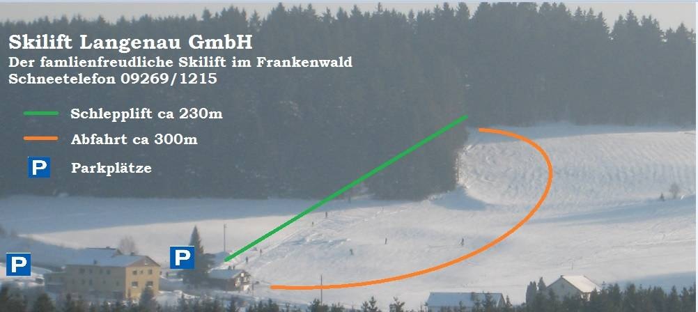 Langenau (Tettau) trail map