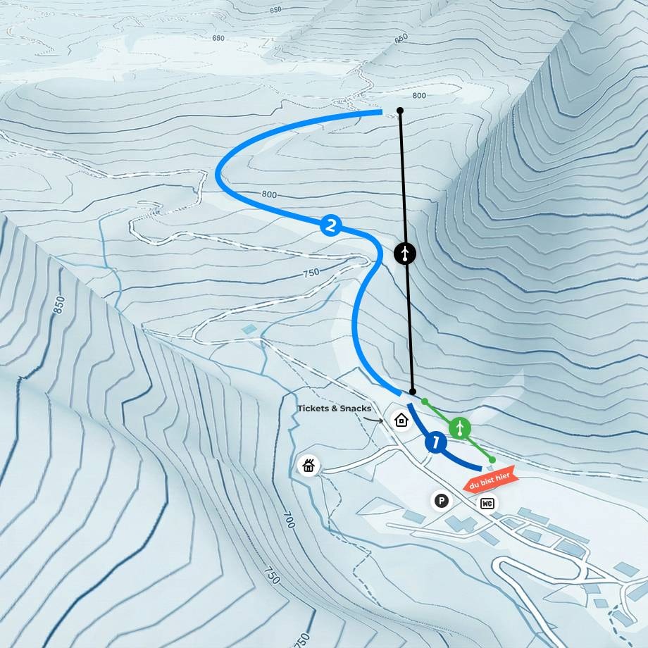 Winterhöh – Wildalpen trail map