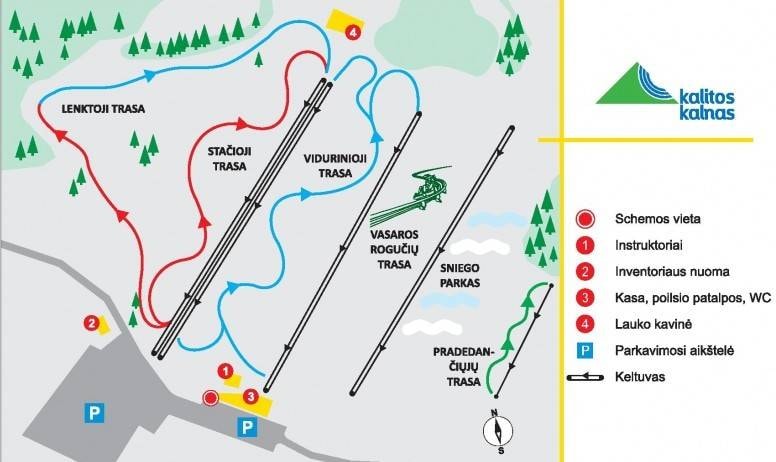 Kalitos Kalnas – Anykščiai trail map