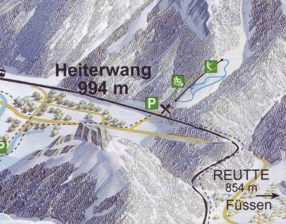 Karlift – Heiterwang trail map