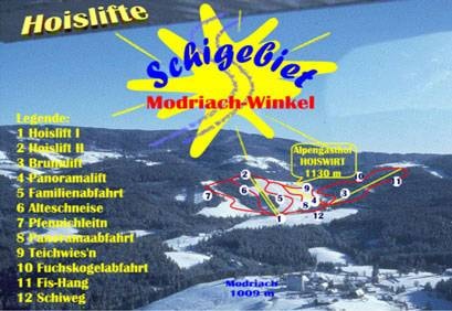 Hoislifts – Modriach (Edelschrott) trail map