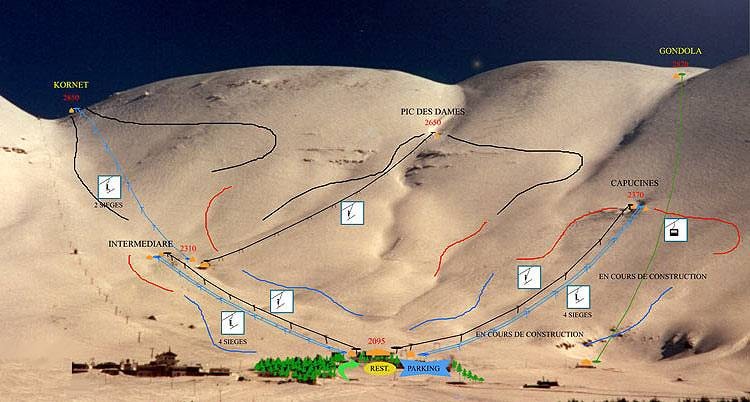The Cedars trail map