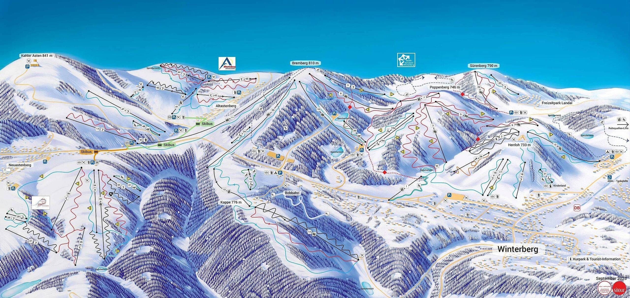 Winterberg (Skiliftkarussell) trail map
