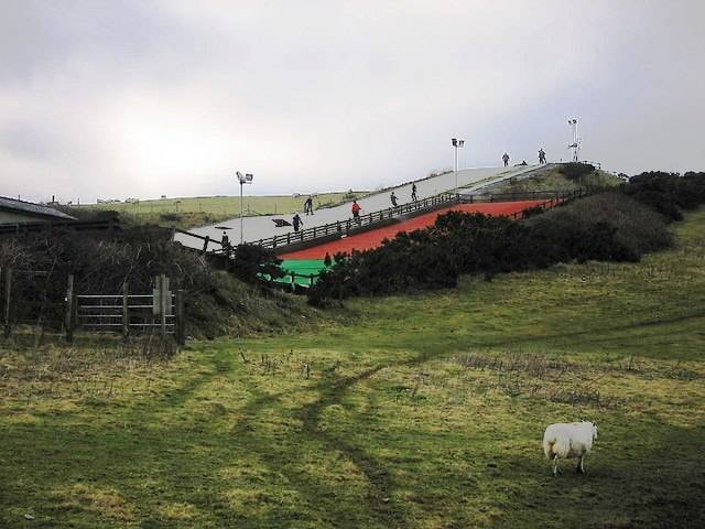 Dry slopes Llangrannog Ski Centre trail map