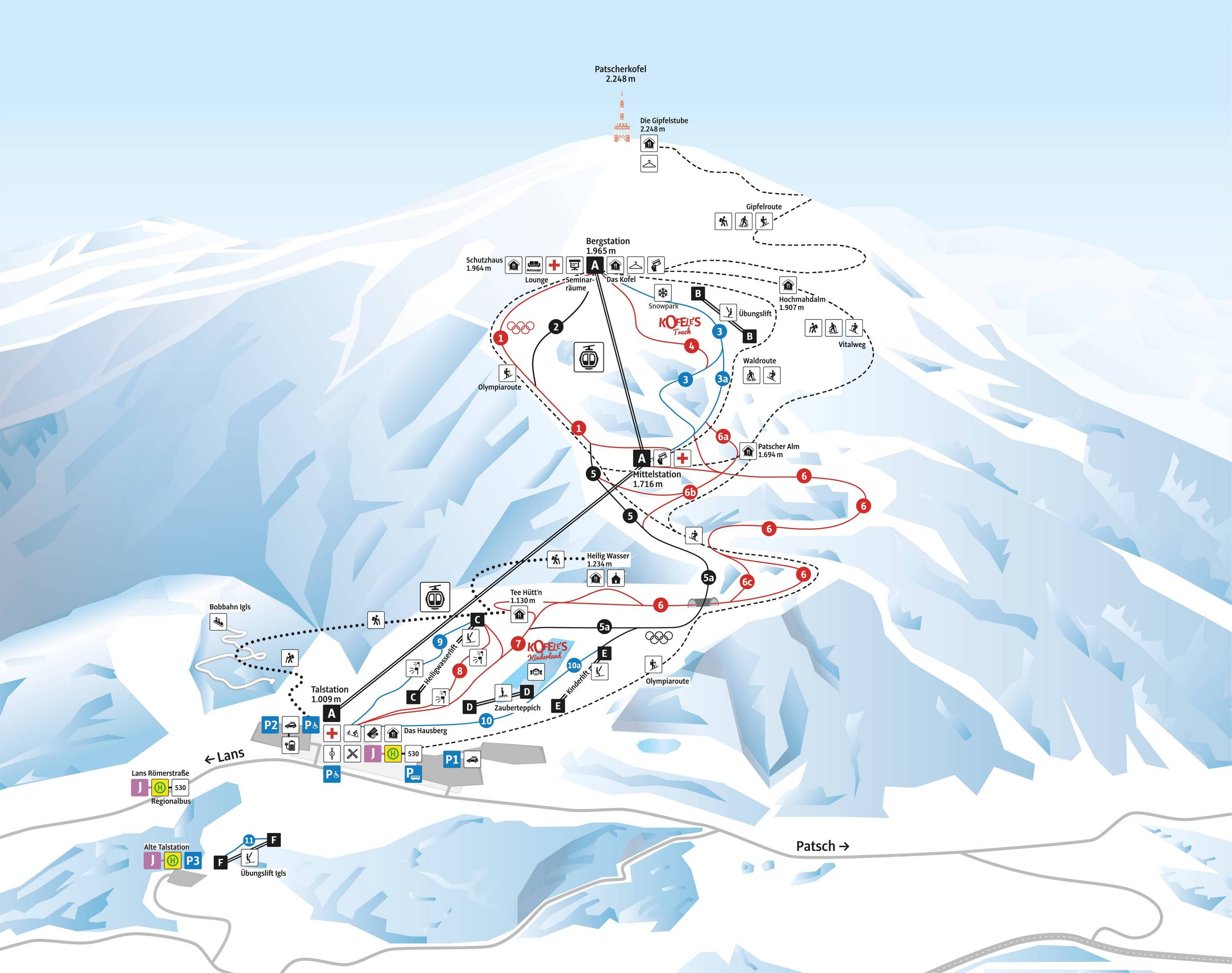 Patscherkofel – Innsbruck-Igls trail map