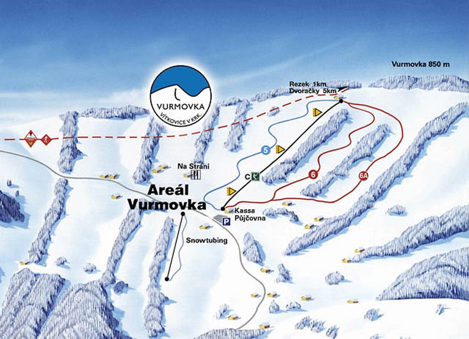 Vurmovka trail map