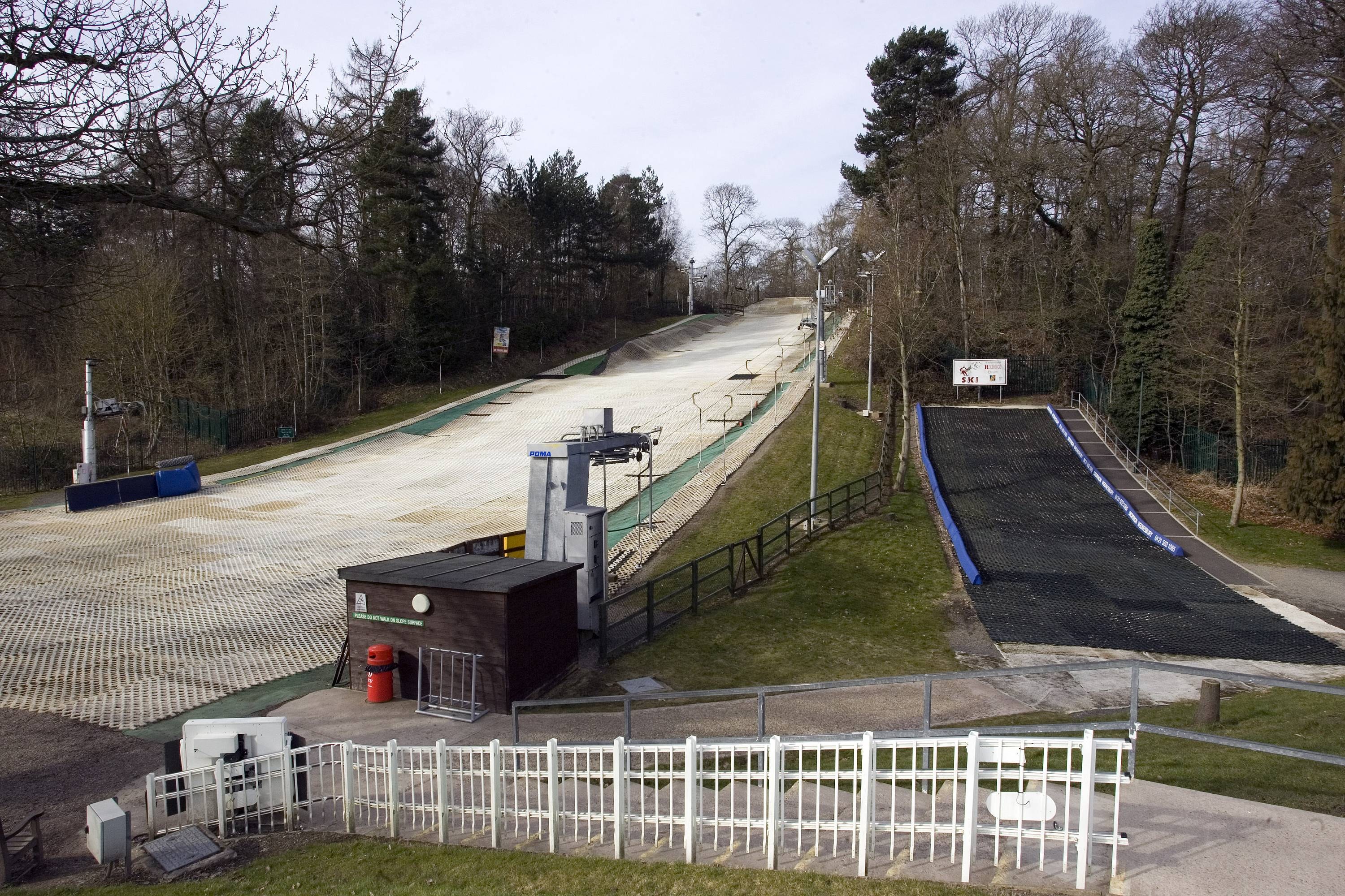 Dry slopes Telford Ski Centre trail map