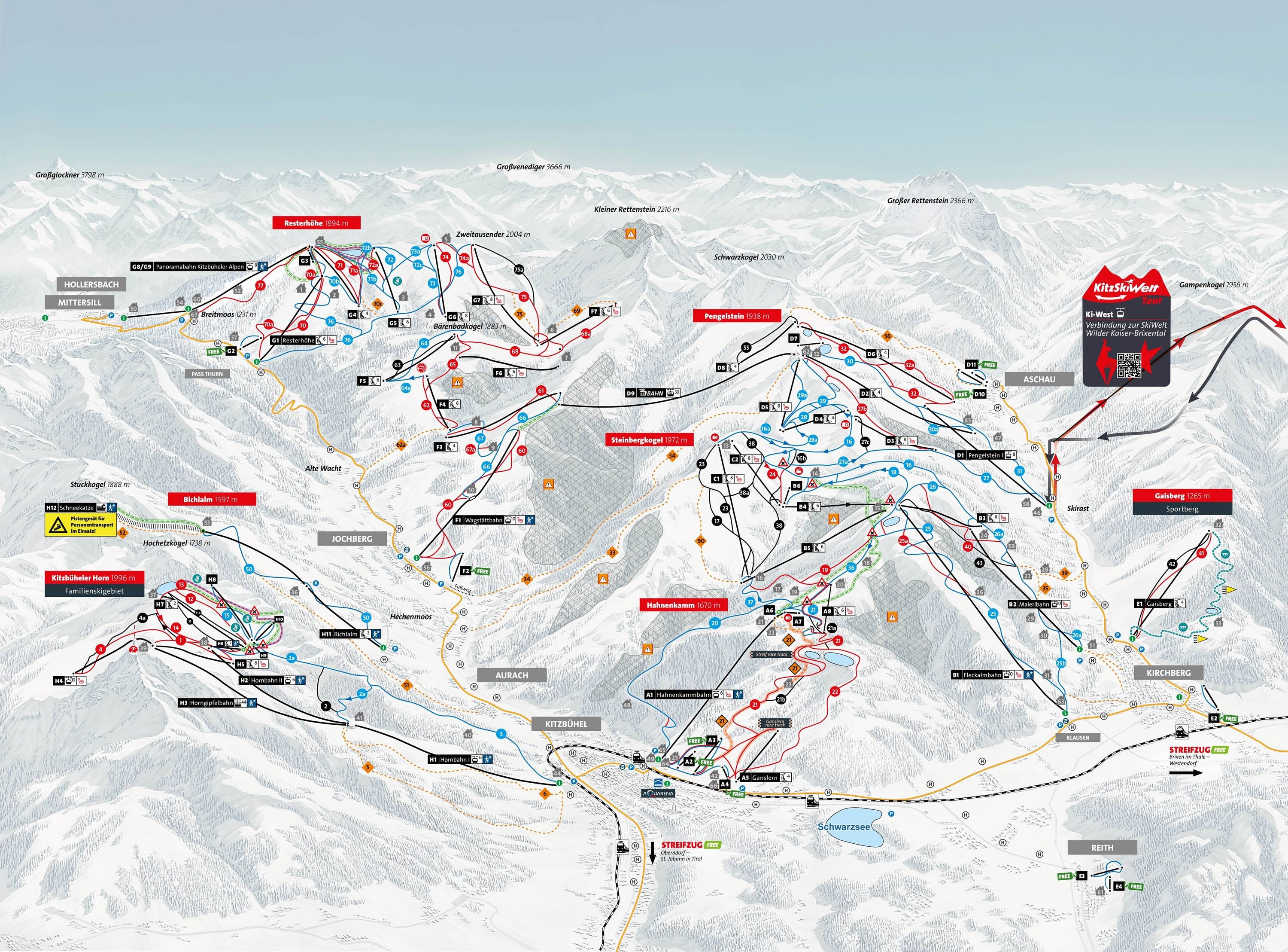 Kitzbüheler Horn trail map
