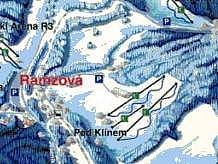 Chata pod Klínem – Ramzová trail map