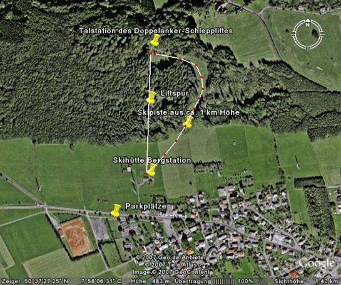 Höhn-Schönberg trail map