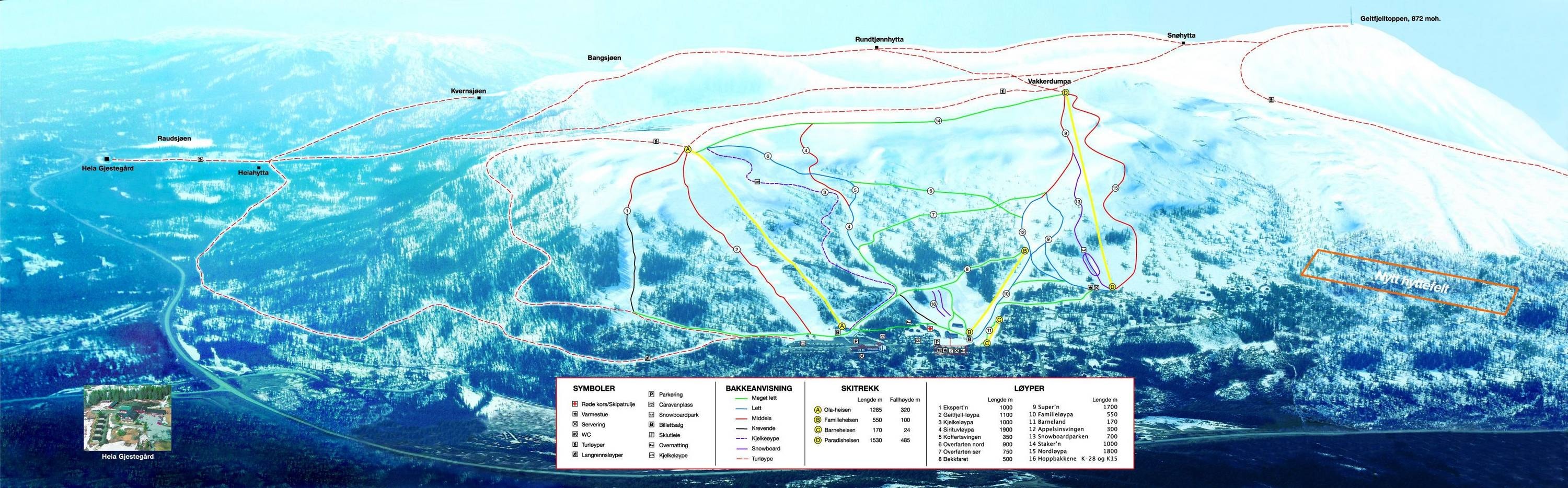 Grong trail map