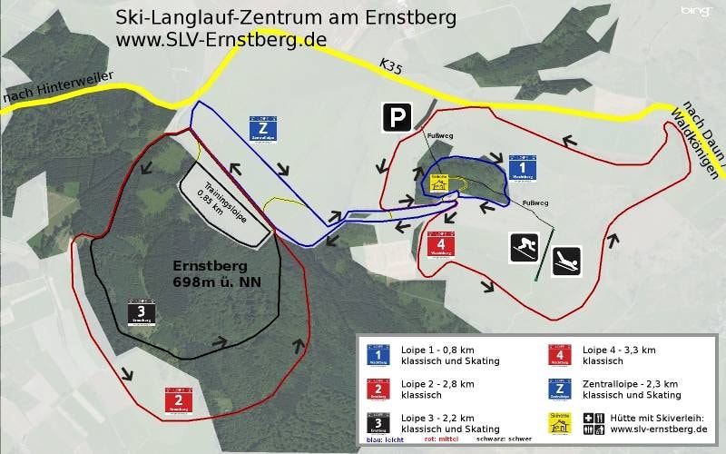 Ernstberg – Waldkönigen (Daun) trail map